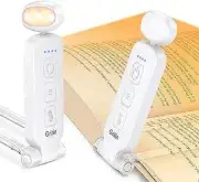Rechargeable Book Light for Reading in Bed with Memory Function-Mini White