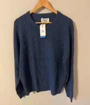 Original Penguin Donegal Fisherman Cable Knit Sweater XXL 100% Lambswool
