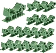 ERINGOGO 20Pcs Mounting Brackets for Din Rail Circuit Board Holders Easy Installation with Screws for Securing Electronic Devices Rail