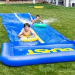 🔥免運🔥夏季 兒童滑水道 水上充氣噴水滑道 草坪充氣單人雙人滑水道 親子遊戲 水上玩具