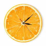 Yellow Lemon Fruit Wall Clock Lime Modern Kitchen Clock Watch Home Decor Living
