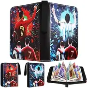 Football Card Binder, Trading Card Album for Football Card Collection Folder with 65 Page 520 Card Capacity Football Card Holder with Detachable Binder for Game Cards, Sports Star Cards