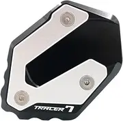 Motorcycle Kickstand Foot Side Stand Extension Pad Support Plate Compatible with Tracer 7 7GT(Tracer 7 Black)