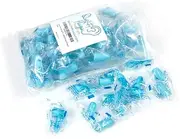 Quality Foam Earplugs 50 Pair- 32dB Noise Cancelling Disposable Individually Wrapped Packaged Bulk in Pairs Soft for Sleeping Travel Concert Shooting Hunting Study Work Construction Safety Light Blue