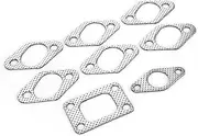 8pcs Exhaust Manifold Gasket Set Compatible with Nissan Compatible with Skyline R32 RB20DET/R33 RB25DET Exhaust Spacer Car Accessory Automotive Exhaust Gasket