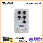 MOOER GROOVE LOOP X2 立體聲 LOOPER 帶 14 個保存槽鼓機踏板 121 個不同鼓每軌道 10