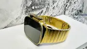 Apple Watch ULTRA 2 49mm GOLD Anodized Titanium Gold Plated Band Free White Spor