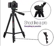 AGFAPHOTO 50" Pro Tripod With Case For Sony Alpha DSLR-A390L A390