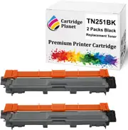 2-Pack Black Compatible Toner Cartridge for Brother TN-251BK TN251BK (2,500 Pages) for DCP9015CDW HL3150CDN HL3170CDW MFC9140CDN MFC9330CDW MFC9335CDW MFC9340CDW