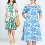 【IMACO】日本訂製款天然棉花卉洋裝(2件組)