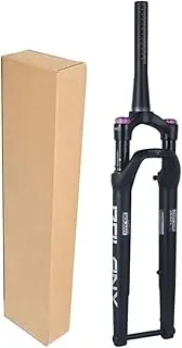 ZECHAO 700C Road Bicycle Front Fork, Disc Brake 60mm Travel Aluminum Alloy Shoulder Control 1-1/2" Thru Axle 12 * 100mm Air Suspension Fork