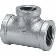 15-Anvil 1 In. x 1 In. x 3/4 In. Malleable Iron Reducing Galvanized Tee