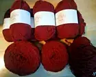 (NEW) 12 skeins KNIT PICKS 100% Peruvian Wool Yarn TELEMARK BAYBERRY #8991