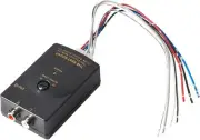 NuIth Car Audio Speaker Wire to RCA Line Output Converter, 2-Channel black