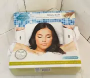 Restor Ultra-Soft Contour Memory Foam Self-molding White Bath Pillow NIB 1314A4