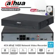 Dahua NVR4104HS-P-EI 4CH 4PoE 1SATA WizSense Network Video Recorder SMD Plus