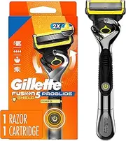 Gillette ProGlide Shield Power Men's Razor Handle + 1 Blade Refill