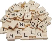 MFDSJ 400 PCS Wooden Scrabble Tiles, DIY Crafts, Kids Ages 3+