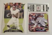 Devon Achane 2023 Chronicles Contenders & Leaf Draft (2) RC Card Lot