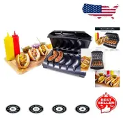 Versatile Electric Brat Grill - Cooks 5 Sausages with Quick Heating & Cleanup