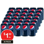 SCHWEPPES 375mL PEPSI 30 PACK