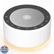 Kipcush White Noise Sound Machine with Nursery Lamp, Mood Lighting, 7 Colour