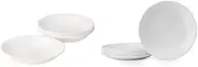 [CORELLE] Winter Frost White Livingware Pasta Bowl Set (6-Piece Set) + Lunch Plate Set (6-piee set)