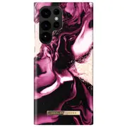 Ideal Of Sweden Fashion Case (Suits Galaxy S22 Ultra) - Golden Ruby Marble