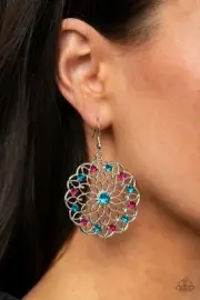 Paparazzi Earrings ~ Posy Proposal​ - Multi HTF Free shipping