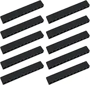 Mutai Screwdriver Bit Holder 10PCS 12 Holes 1/4Inch Black Hex Drill Storage Case Organizer