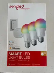 NEW Sengled Smart LED Multicolor Light Bulb Kit + Switch and Hub