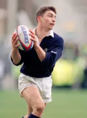 Bryan Redpath of Scotland in action against England during a F- Old Rugby Photo