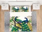 3D Animal Two Peacocks KEP602 Bed Pillowcases Quilt Duvet Cover Luna