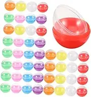 Zerodeko 100pcs Clear Fillable Vending Machine Balls Easter for Candy Party Favors and