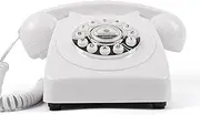 Audio Guest Book for Wedding with Retro Phone Design - Guest Book Telephone Record Customized Voice Message for Your Wedding, Party and Gathering, White