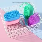Gentle Silicone Body Scrubber Loop Handle Shower Brush Exfoliating Bath