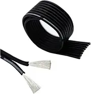 Soft Silicone High Temperature Cable 30/28/26/24/22/20 AWG 2P/3P/4P/5P/6P/8P Multi-core Silicone Parallel Cable L Wire(3P 3Meter,20 AWG 0.5mm)
