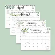 Calendar -2025 -18 Month Wall Calendar for Home Office Planning Orgnizing HG