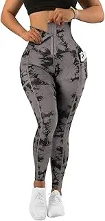 [MOOSLOVER] Women Corset High Waisted Leggings with Pockets Tummy Control Body Shaper Yoga Pants