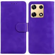 Anti-scratch Phone Case For Infinix Note 30 Pro 4g, Stand Pu Leather Wallet Solid Color Cover