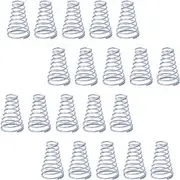 Compression Springs Springs Metal Springs 20pcs Return Taper Springs 304 Stainless Steel Mini Metal Loose Steel Coil Springs Tower Springs(0.3x3.5-6.5x10mm)