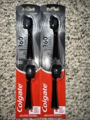 2 Pk Colgate 360 Power Soft Charcoal Replacement Brush Heads 4 Pack Total