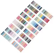 DOITOOL 3600PCS Repositionable Sticky Tabs for Annotating Books Writable Page Markers Transparent Index Tabs Note Taking Supplies for Study Office and Home Use
