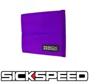 SICKSPEED WALLET SEAT BELT SEATBELT PAD RACING HARNESS BIFOLD BILLFOLD PURPLE