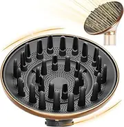 ZEPHBLOW Large Hair Diffuser Attachment for Dyson Airwrap, Upgraded 6-Inch Diffuser Nozzle Compatible with Airwrap Styler, Curl-Defining Attachment for Wavy Curly Coil Hair, Gold