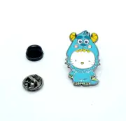 HELLO KITTY/MONSTERS INC CROSSOVER PIN Cute Sully Poncho Pixar Cartoon Brooch