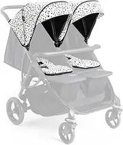 Roma Gemini 2 Colour Pack – Dalmatian | Stylish Fabric Set for Double Stroller | Includes Hood & Seat Liner
