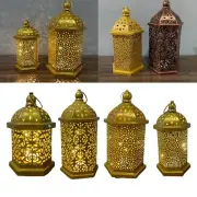 Night Light Moroccan Decorative Ornaments Retro Small Lantern Wind Lanterns