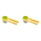 2PK Joseph & Joseph 24.5cm Helix Citrus Press Twisting Lemon/Lime Juicer Yellow
