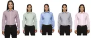 D645W Devon & Jones Ladies' Crown Woven Banker Stripe